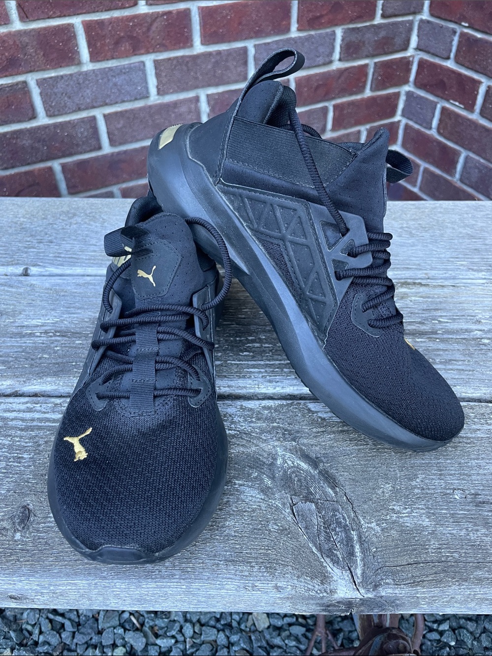 Puma | Softride | Enzo | NXT Running Shoes | Black/Gold | Size 9 - Picture 1 of 15
